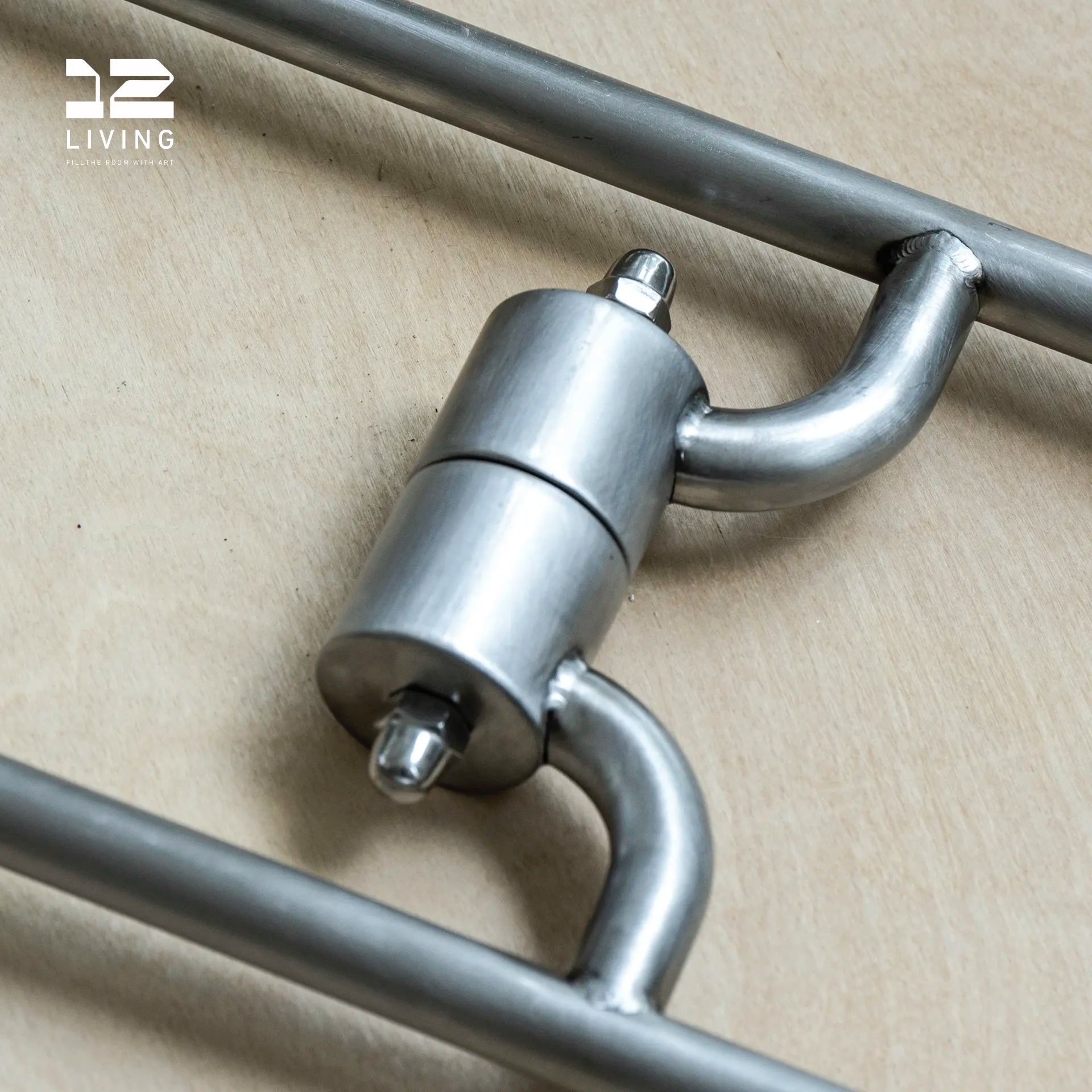 12living Pair of Stainless Steel Door Handles – Vibration Finish, Anti-Fingerprint