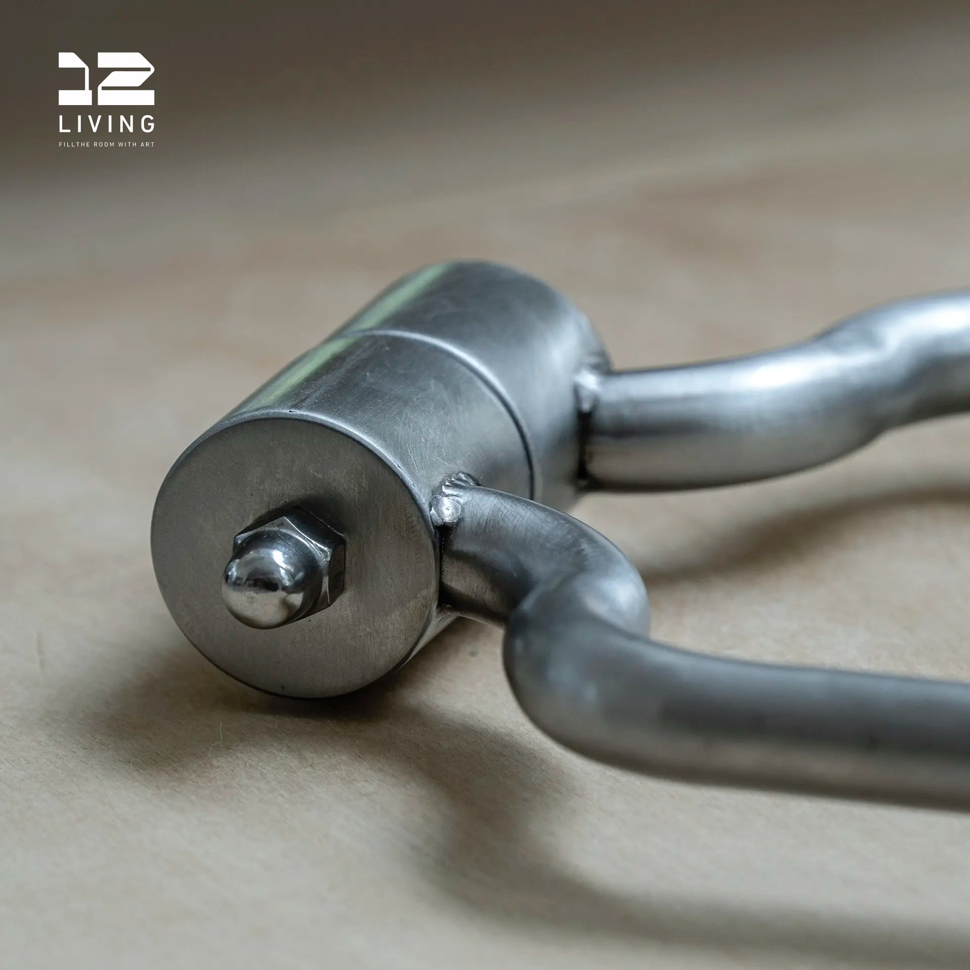 12living Pair of Stainless Steel Door Handles – Vibration Finish, Anti-Fingerprint