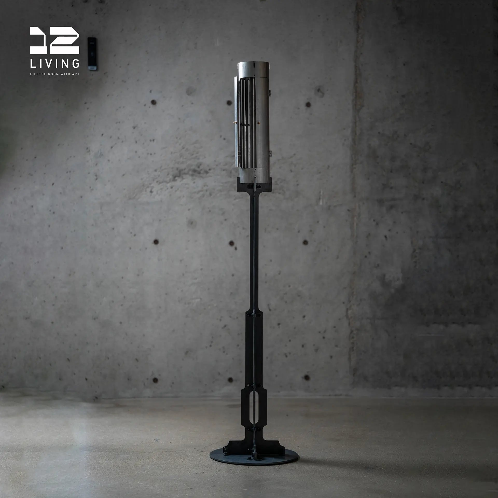 12living Tall Floor Candle Holder – Decorative Metal Candlestick Stand for Living Room or Entryway