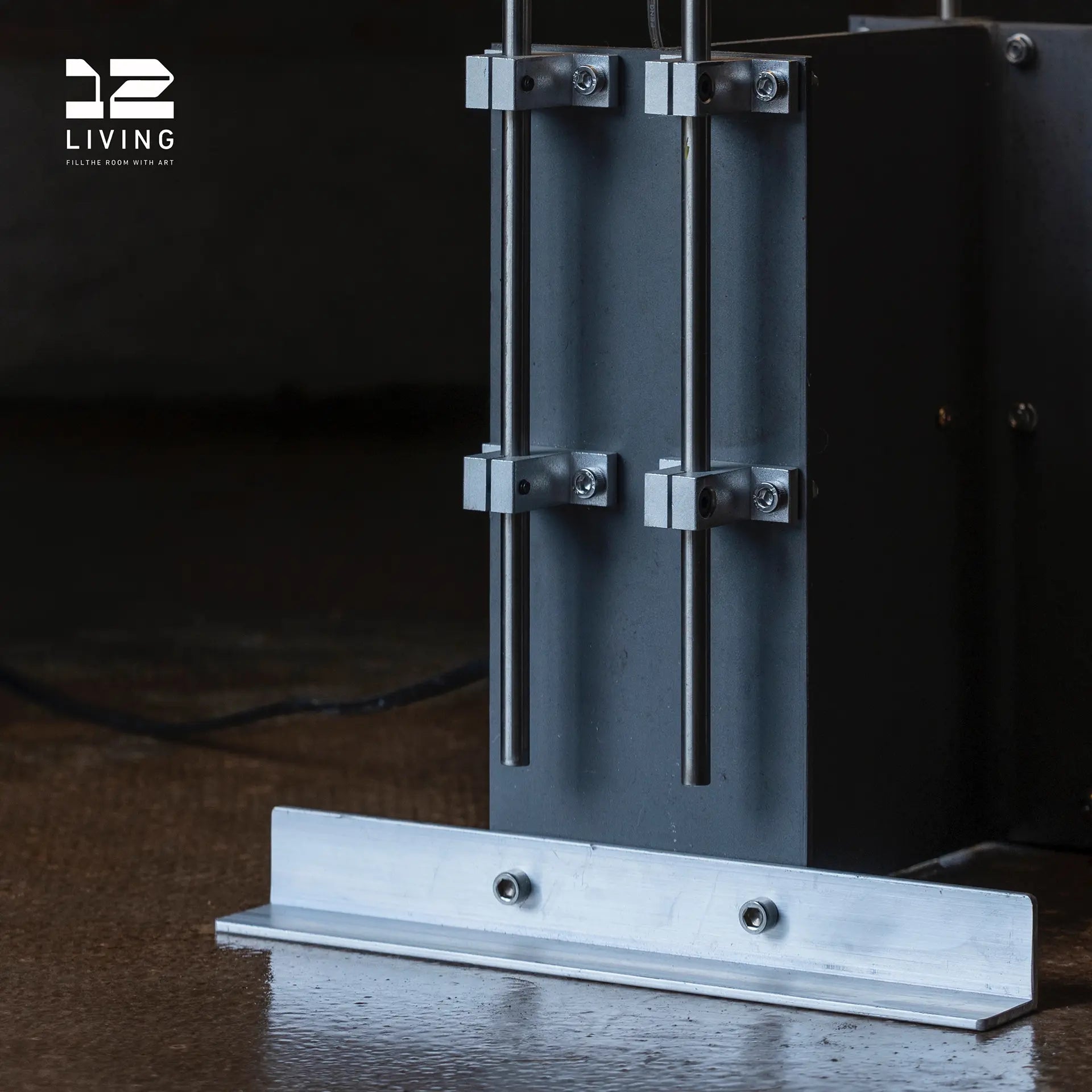 12living Modern Floor Lamp with 360° LED Tubes - 48W, 304 Stainless Steel & Cast Iron Structure