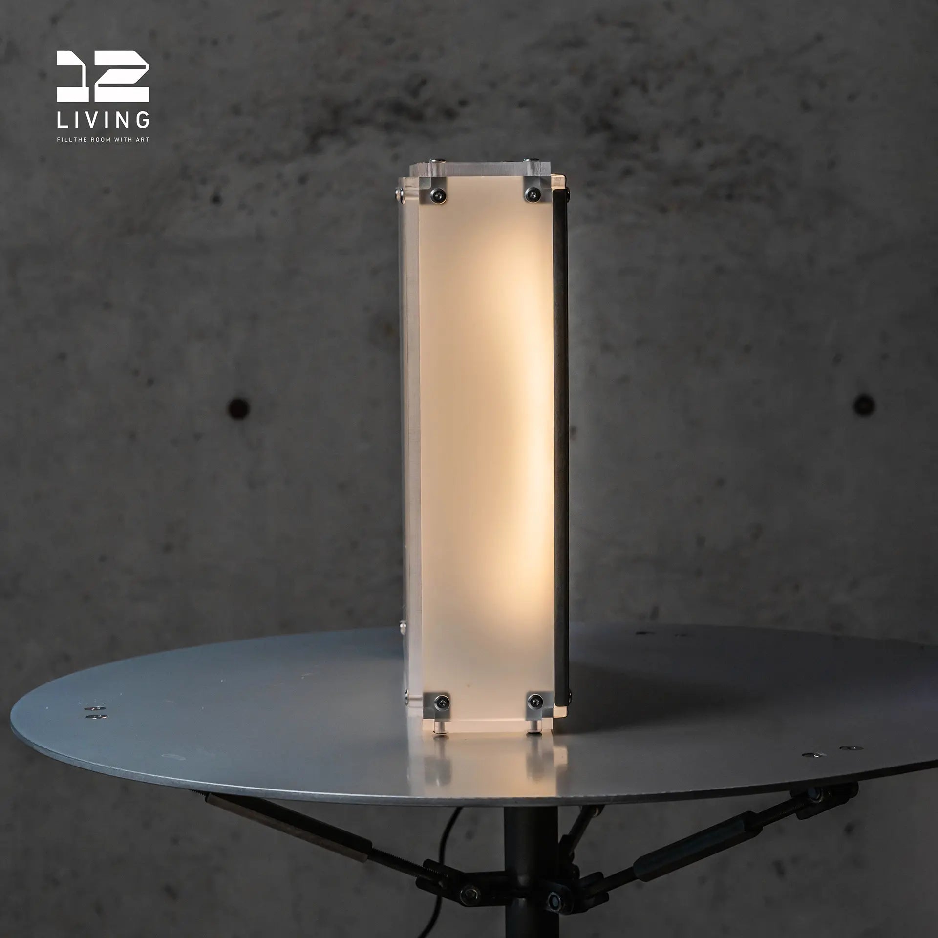 12living Modern Bedroom LED Floor Lamp - 8mm Double - Sided Frosted Acrylic, 15W