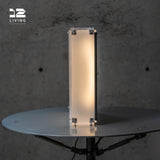 12living Modern Bedroom LED Floor Lamp - 8mm Double - Sided Frosted Acrylic, 15W