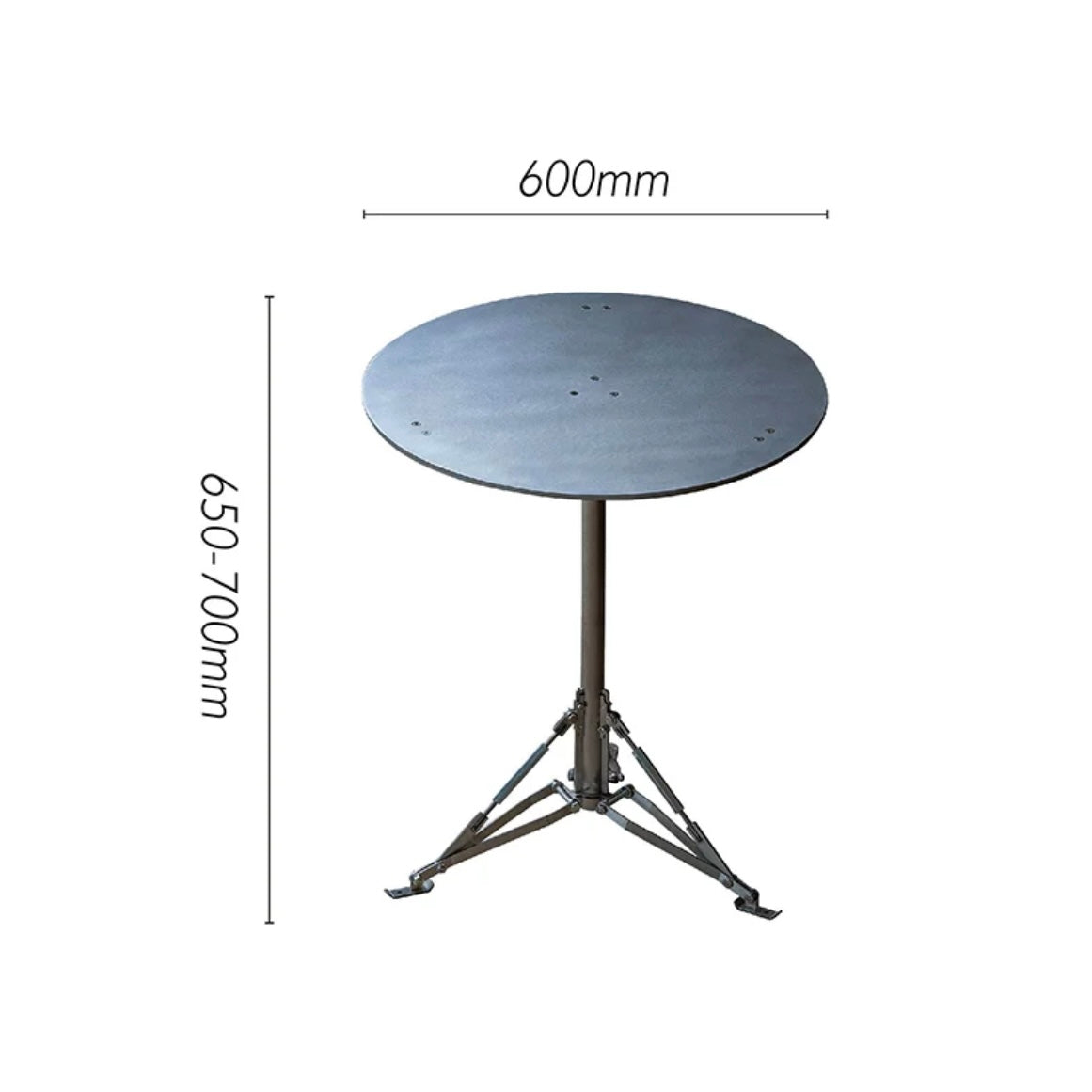 12living Aluminum Outdoor Side Table – Hydrogen-Coated Surface, Minimalist Design