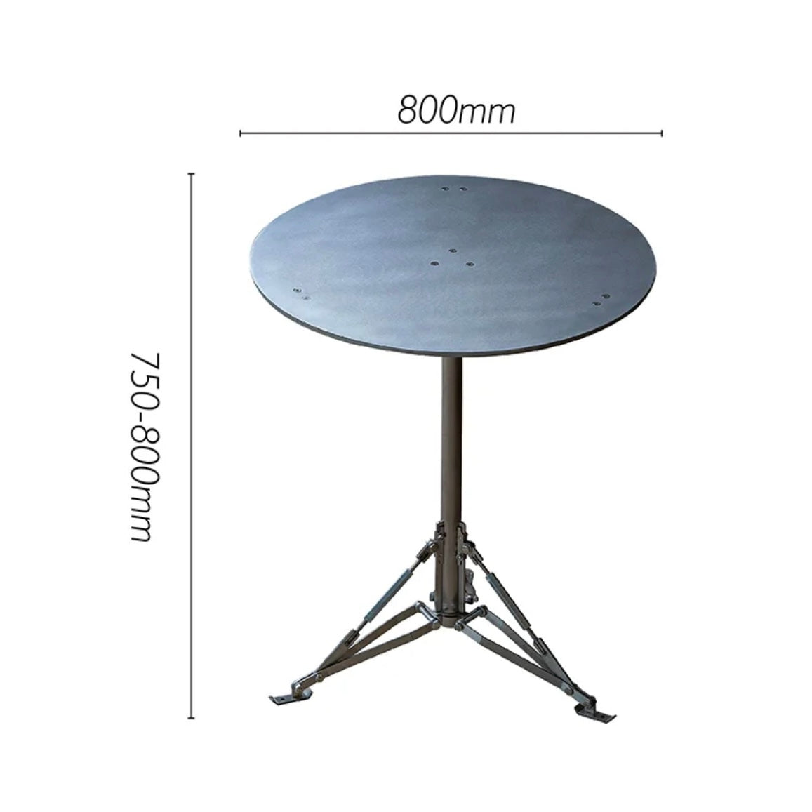 12living Aluminum Outdoor Side Table – Hydrogen-Coated Surface, Minimalist Design