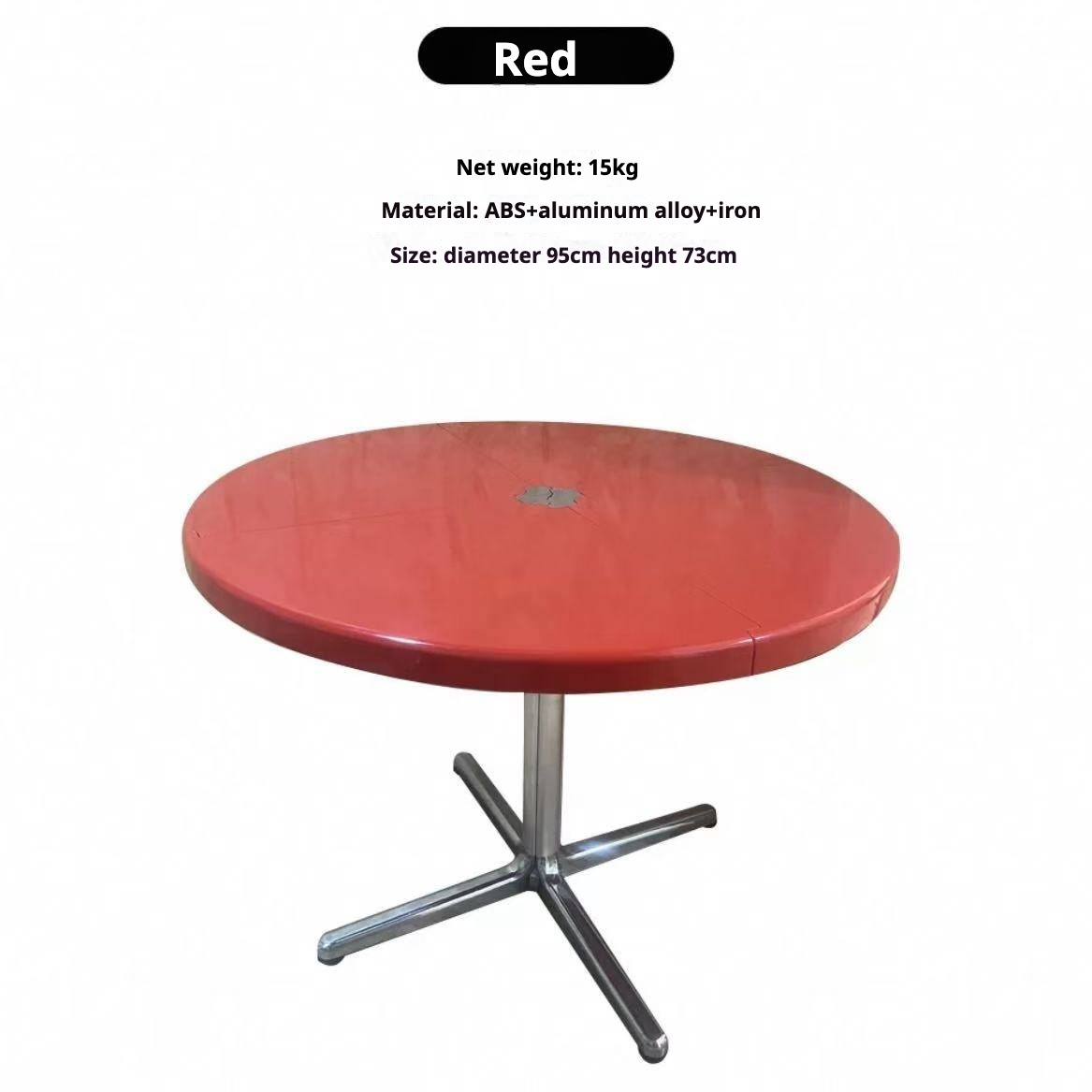 12living Foldable Round Table with Rolling Base – Space-Saving Multi-Form Design for Compact Living